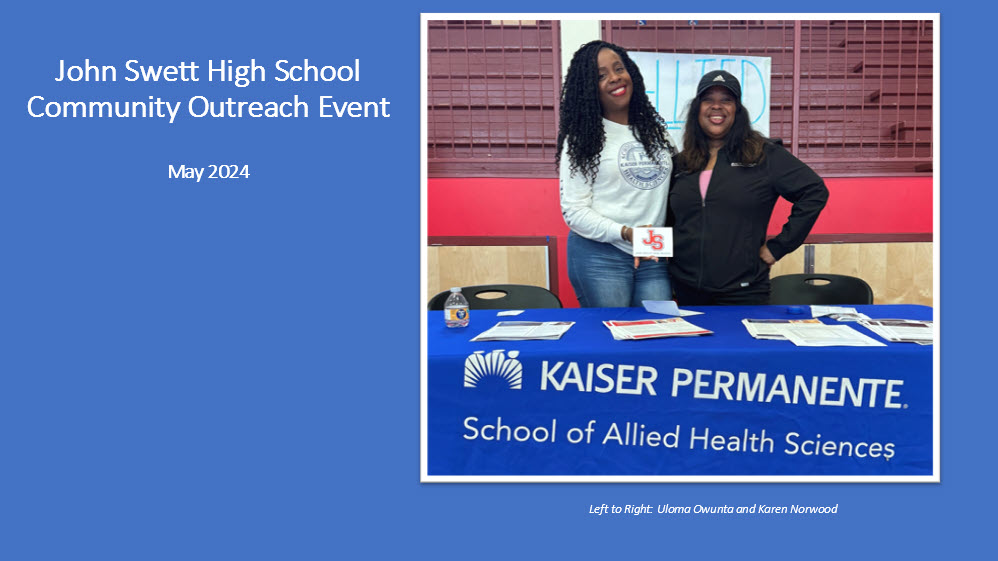 Uloma and Karen at John Swett HS
