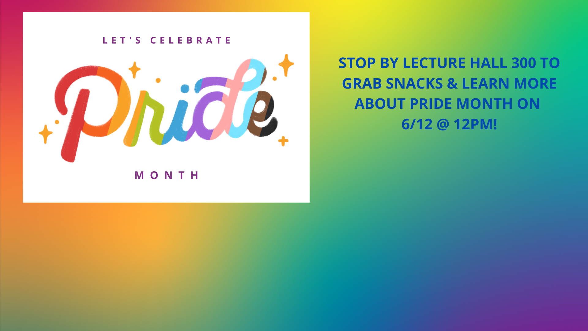 Snack and Learn: Pride Month